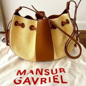 Mansur Gavriel Lilian Straw Bag